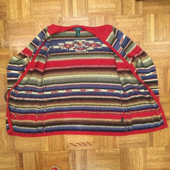 RALPH LAUREN  Navajo Southwest  Hand-Knit Cardigan - Picture 4 of 8